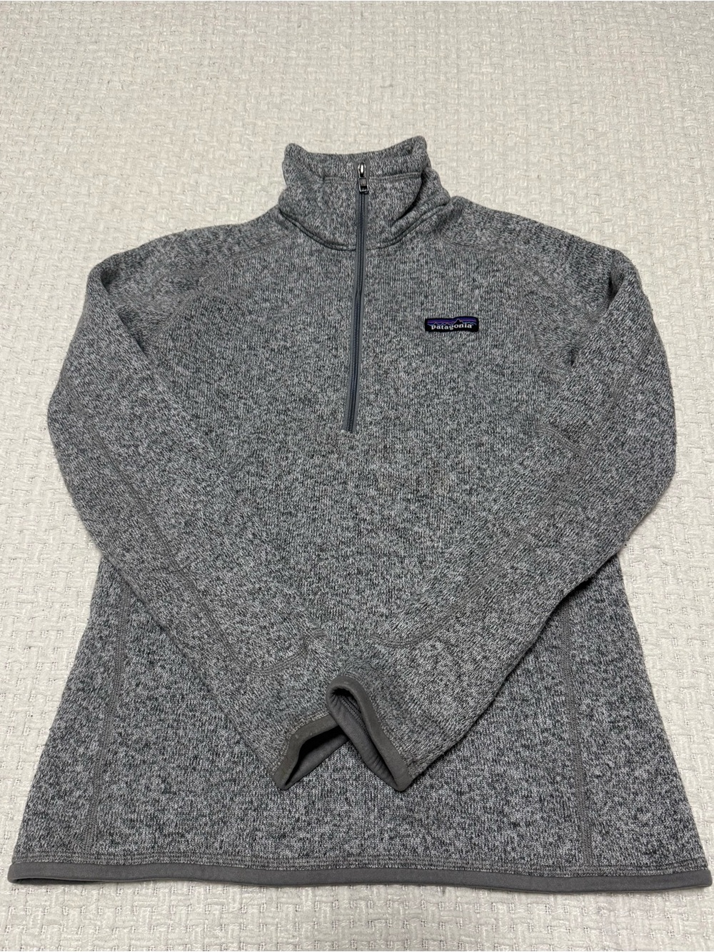 Patagonia grey 1/4 zip women’s Better Sweater pullover, small.